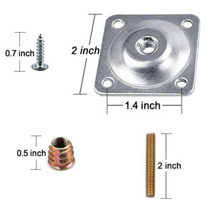 Plaques de <span class=keywords><strong>fixation</strong></span> à visser pour meubles, <span class=keywords><strong>fixation</strong></span> inclinée, supports de <span class=keywords><strong>fixation</strong></span> - Product Image 3
