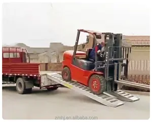 2.5m 6Ton Forklift Ramps For Loading Heavy Duty Trailer Ramps Hydraulic Aluminum Loading Ramps For Truck