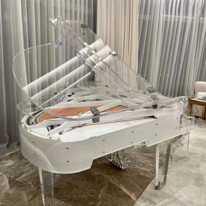 Clavier de piano en acrylique transparent de luxe de bonne qualité, instrument acoustique Js-egq01 en acrylique cristallin - Product Image 3
