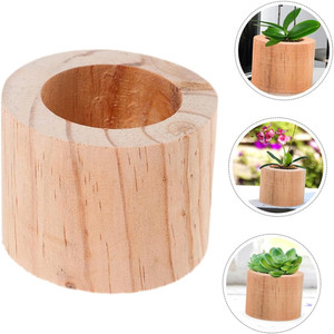<span class=keywords><strong>Mini</strong></span> <span class=keywords><strong>Pot</strong></span> de fleur en bois <span class=keywords><strong>Pot</strong></span> de plante d'intérieur pour plantes succulentes Jardinière décorative rustique Design minimaliste - Product Image 6