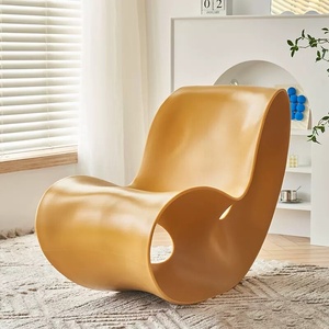 Sillón mecedora de fibra de vidrio, creativo, para exteriores, área de descanso pública, asiento reclinable para el hogar, cómodo, para balcón, estilo mariposa, de ocio - Product Image 4