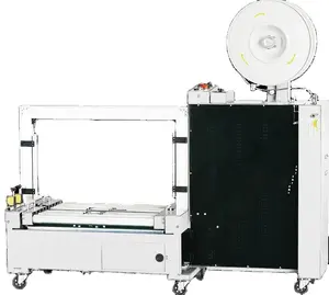 QK-102B Fully automatic roller low table carton case strapping machine