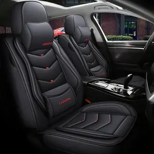 Araba klozet kapağı kapak araba koltuğu ile tam Set evrensel PVC deri araba koltuk minderi - Product Image 3