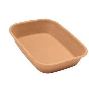 ECO-friendly <b>Pulp</b> Holder Tray Fruit Packing Biodegradable New Design Vietnam Paper Foot Tray Made in Vietnam - Product Image 2