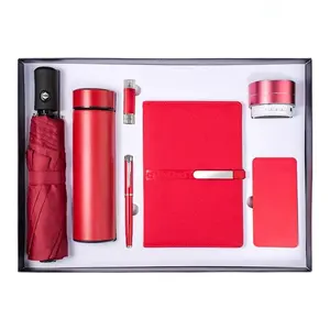 2022 New Business Luxury With Custom Logo Gifts Sets Notebook USB Driver Water Bottle Pens Umbrellas speaker for women and men