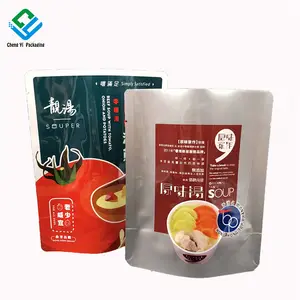 Kunden spezifischer Take-out-Suppen stand beutel Gekochte Heizung Kunststoff-Hochtemperatur-Dampf beutel in Lebensmittel qualität