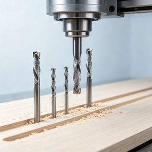Fresa espiral TCT de 2/3/4 filos de carburo de tungsteno para fresado CNC de madera, ODM OEM, fresa resistente al desgaste - Product Image 4