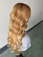 Perruque Lace Front HD en Gros d'Usine, Sans Colle, Haute Densité, Cheveux Humains Remy Vierges Birmans, Texture et Couleur Personnalisables
