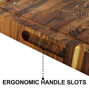 <span class=keywords><strong>Planche</strong></span> à découper en bois <span class=keywords><strong>massif</strong></span> de <span class=keywords><strong>teck</strong></span> à grain transversal pour cuisine, grande et épaisse, vente en gros - Product Image 5