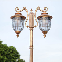 Lampe solaire de jardin, lampadaire extérieur, lampadaire LED avec capteur de mouvement, résistant à l'eau IP65, lumière blanche chaude 3500K, en fer, garantie 10 ans