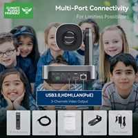 Cámara de Conferencia PTZ 4K con Zoom Óptico 20X y Seguimiento Automático por IA, Sistema de Videoconferencia POE NDI