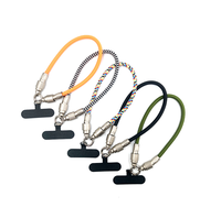 Kabel USB pengisian daya Cepat 3A, kabel Data cepat PD 60W, tali rajut Anti hilang nilon kepang 2 dalam 1 Tipe C