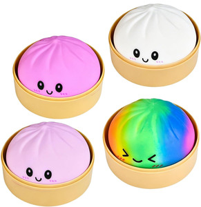 Dumpling Squishy Toys Steamed Bun Squeeze PU Slow <b>Rebound</b> Decompression Sensory Toy 14+ Unisex Hot Selling - Product Image 1