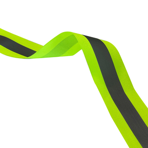 Cinta Reflectante Verde <span class=keywords><strong>WX</strong></span> para Coser, Rollo de 5 cm de Ancho, Cinta Elástica de Poliéster Reflectante para Uniformes y Ropa - Product Image 4