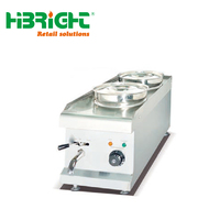 Vitrine chauffante commerciale de haute qualité pour comptoir/buffet vertical, avec couvercle, capacité personnalisable, équipement de maintien au chaud