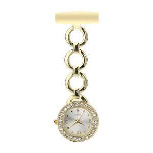 นาฬิกาพกแบบหนีบสำหรับพยาบาลและแพทย์ สายโลหะ พร้อมเข็มกลัด นาฬิกาควอตซ์ มีหลายสีให้เลือก - Product Image 1