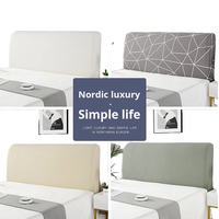Épaissie élastique pleine couverture écologique 200TC tricoté Polyester nordique Simple doux emballé maison tête de lit couverture lit dos poussière