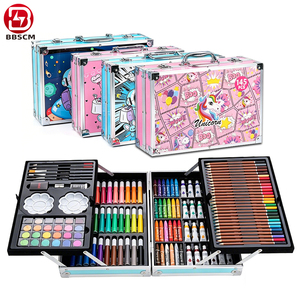 Ensemble d'art professionnel pour artistes, idéal pour l'école, avec étui <span class=keywords><strong>de</strong></span> coloriage et super couleurs <span class=keywords><strong>de</strong></span> <span class=keywords><strong>dessin</strong></span> pour enfants, parfait pour la peinture et le <span class=keywords><strong>dessin</strong></span> à petit prix - Product Image 1
