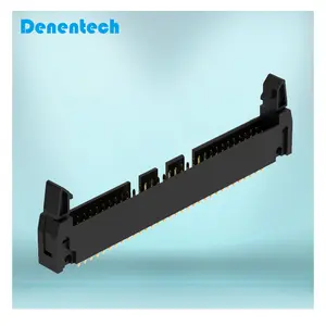 Idc Box Connector Apilamiento Shrounder Doble fila ángulo recto DIP 1,0/1,27/2,0/2,54 MM 2,54mm Eyector Header conector