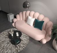 Chaise de salon moderne et meubles de comptoir de chaise d'ongle avec le matériel de MDF pour l'usage d'hôtel de centre commercial de magasins de beauté