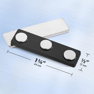 Porte-étiquette magnétique avec aimants puissants en néodyme pour fixer solidement les badges d'identification, les étiquettes nominatives avec motif de bloc ou de <span class=keywords><strong>disque</strong></span> - Product Image 4