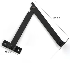 Stainless Steel <b>Light</b> Gray Modern Simple Double-Fold Support Rod Cabinet Door <b>Pull</b> <b>Handle</b> Movable Shelf Bracket Folding <b>Pull</b> - Product Image 3