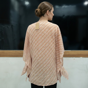 Robe courte en coton imprimé à col en V |   Tunique Kaftan d'été décontractée pour femmes - Product Image 2
