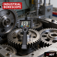 Boroscopio Industrial de Precisión con Sonda Delgada de 0.85mm, Navegación Rápida, Pantalla Táctil FHD de 6'', IP67, 8 Horas de Duración de Batería
