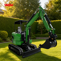Mini-excavatrice agricole en gros avec moteur/pompe Eaton, moteur 3,5 tonnes, norme EPA, excavatrice Shandong