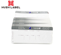 Service d'impression d'étiquettes personnalisées pour passeport et carte d'embarquement, papier offset, taille personnalisée, couleur CMJN