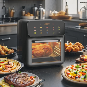 Freidora de Aire Saludable Baja en Grasas, Digital, Multifuncional, Cuadrada, de Acero Inoxidable, para Uso Comercial y Doméstico, KA29002 - Product Image 1