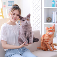 En stock : Coussin chauffe-mains en peluche BT, motif animaux de dessin animé mignons et kawaii (Dinosaure, Chat, Cochon, Husky), jouet en peluche pour machine à griffes