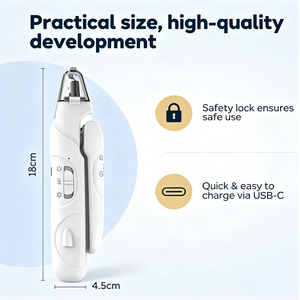 <span class=keywords><strong>Coupe</strong></span>-ongles pour animaux de compagnie rechargeable par USB 2-en-1 avec lumière LED, silencieux, sûr, facile à utiliser, écologique, pliable, en acier inoxydable pour chats - Product Image 1