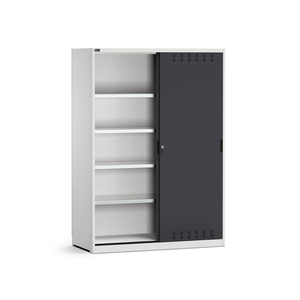 Fami perfom 1427X650x2000มม. ตู้เวิร์คช็อปพร้อมประตูบานเลื่อนแบบมีช่องและชั้นวาง4ชั้น - Product Image 1