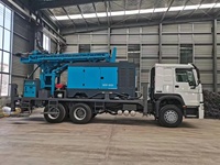 Foreuse hydraulique montée sur camion pour puits d'eau, moteur diesel, machine de forage rotative de 800 m de profondeur avec pompe à engrenages
