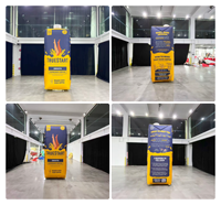 Promotion : Bouteille publicitaire gonflable géante de 3 m pour boissons, en forme de cube, pour extérieur