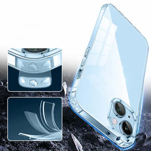 Pour iPhone 17 étui transparent <span class=keywords><strong>lunette</strong></span> surélevée antichoc pour iPhone Non jaunissant clair pour iPhone 16 Pro étui Transparent Anti jaune - Product Image 2