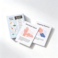 Tarjetas de Yoga con Logotipo Personalizado al por Mayor, Tarjetas de Ejercicio, Entrenamiento, Fitness, Juego de Cartas de Yoga