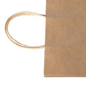 Bolsa de Papel Kraft Gruesa con Diseño Personalizado al por Mayor, Impresión de Logotipo Personalizado, Bolsa de Papel para Regalos y Compras con Asas Retorcidas - Product Image 4