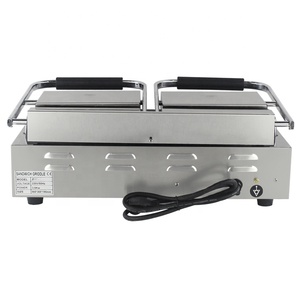 Rivestimento antiaderente grande tostapane elettrico commerciale a doppia faccia Grill Sandwich Maker con <span class=keywords><strong>piastra</strong></span> di cottura completamente piatta - Product Image 6