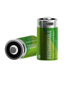 Baterai isi ulang Tipe C Port Usb 3.7v Cr123 baterai kapasitas besar 860mah Cr123a Li Ion untuk kamera Digital