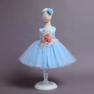 Floral bébé 1 2 4 <span class=keywords><strong>6</strong></span> <span class=keywords><strong>ans</strong></span> <span class=keywords><strong>fille</strong></span> étiquette enfants princesse robe de mariée jupe courte Performance <span class=keywords><strong>anniversaire</strong></span> scène - Product Image 5