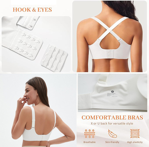 Sujetador Inalámbrico Hygieia Personalizado de Talla Grande con Cobertura Total y Soporte para Mujeres Curvilíneas, Sujetador para Dormir, Bralette Inalámbrico - Product Image 3
