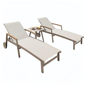 Sedia a <span class=keywords><strong>Sdraio</strong></span> da Esterno Prima OEM con Telaio in Legno di Teak Massiccio, Dimensioni Personalizzabili, Sedia da Terrazzo e Sedia a <span class=keywords><strong>Sdraio</strong></span> - Product Image 4