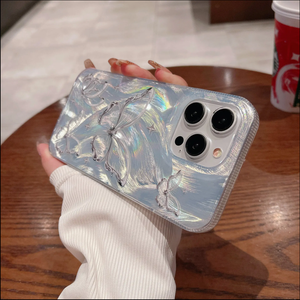 เคสโทรศัพท์มือถือลายผีเสื้อเปลือกหอยโปร่งใสแบบใสสำหรับ <span class=keywords><strong>Samsung</strong></span> <span class=keywords><strong>S32</strong></span> A32สำหรับ Techno 10 C - Product Image 3