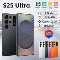 Nouveau Smartphone Android S25 Ultra 5G 8000 mAh 7,3 Pouces 108 MP 16 Go 1 To OTG Débloqué Téléphone Portable 3G/4G/5G