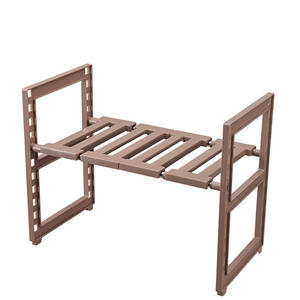 Étagère de rangement pour armoire de cuisine sous l'évier, 2 niveaux, extensible, multifonction, pour casseroles - Product Image 2