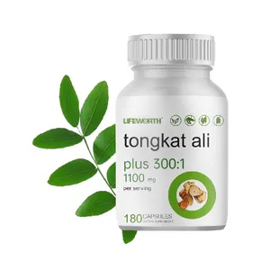 LIFEWORTH marque privée Suppléments à base de plantes santé extra-forte Tongkat Ali Extract Men Power avec maca