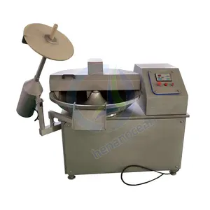 Pork Cutter And Grinder Bowl 6 Blades Industrial 5L/20L/40L/80L/125L Electric Meat Chopper Machine