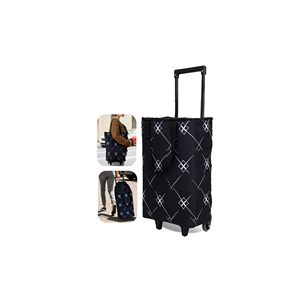 กระเป๋าช้อปปิ้งแบบมีล้อ PP แบบกำหนดเองได้ ใช้ซ้ำได้ กันน้ำ พร้อมซิปปิด สำหรับผู้ชายและผู้หญิง สามารถปรับแต่งโลโก้ได้ - Product Image 1